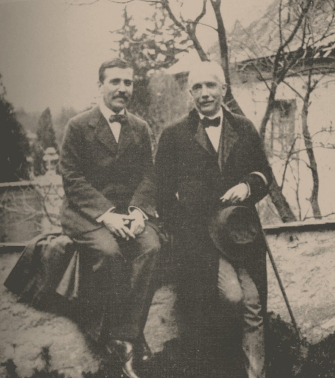 Hugo von Hofmannsthal and Richard Strauss by Unbekannt