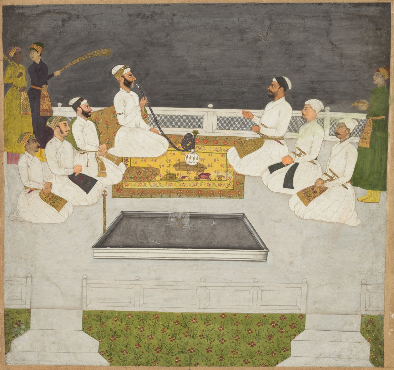 Husain Ali Khan Entertaining His Brothers The Sayyid Brothers by Unbekannt