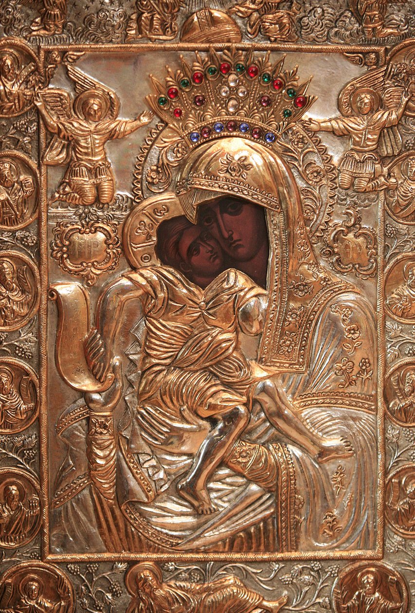 Icon in Saint-Antoine-le-Grand Orthodox Church, Saint-Laurent-en-Royans, France by Unbekannt