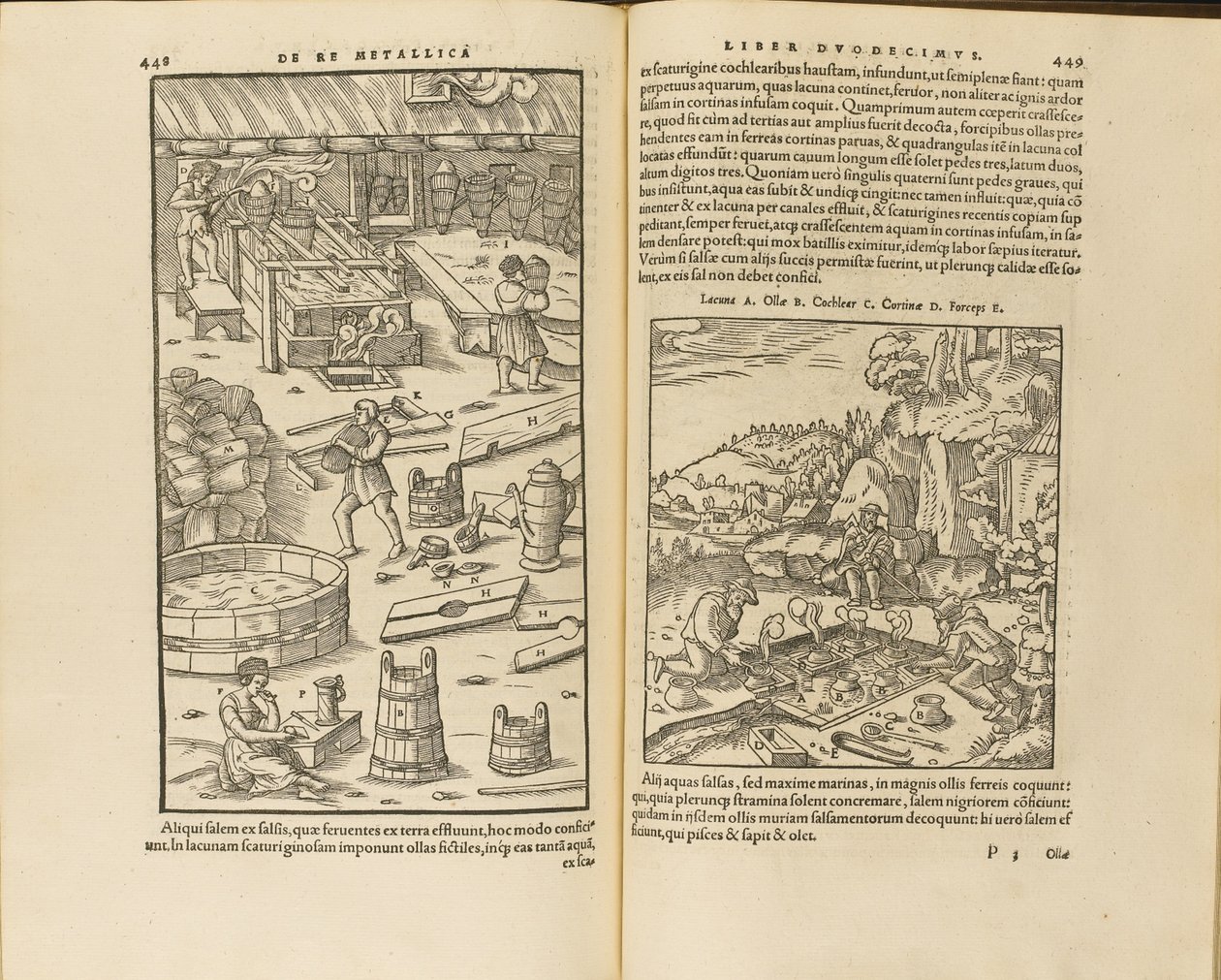 Illustration from De re metallica libri XII by Georgius Agricola, 1556 by Unbekannt