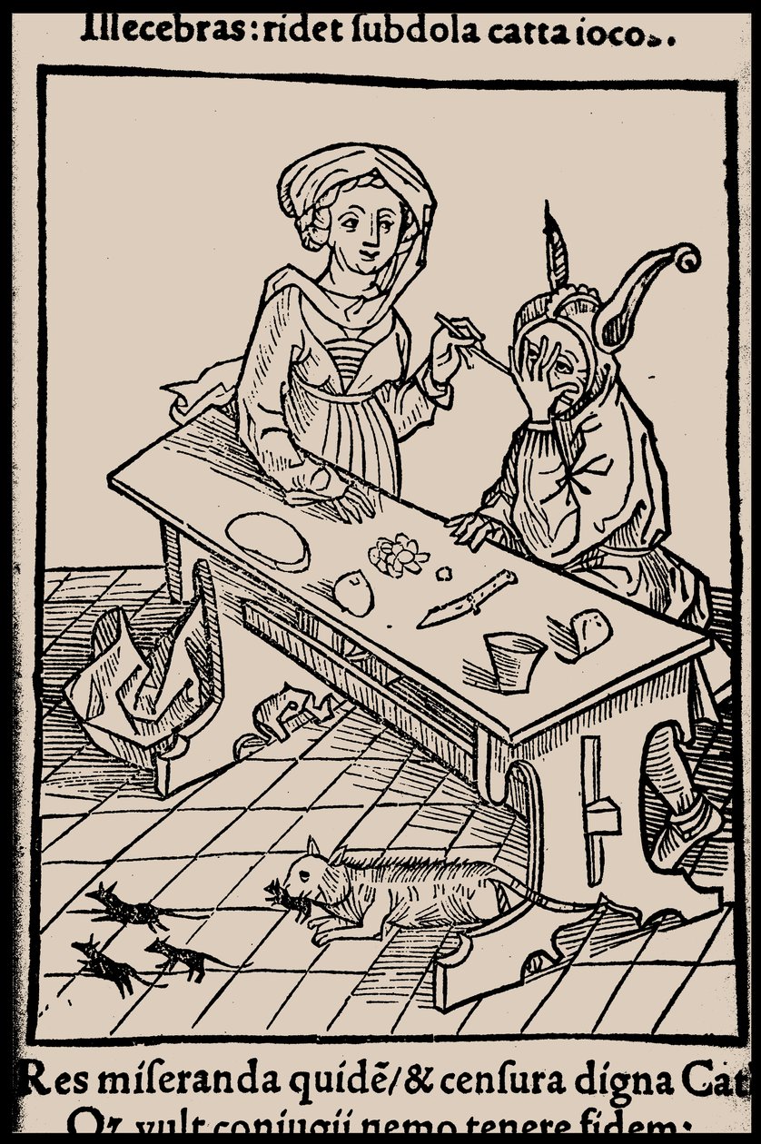 Illustration to the book Ship of Fools by Sebastian Brant by Unbekannt