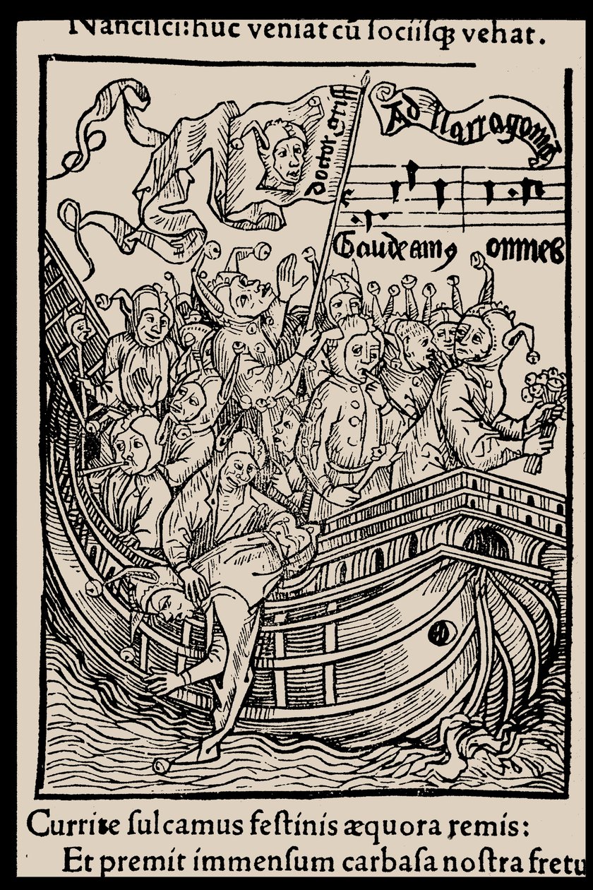 Illustration to the Book Ship of Fools by Sebastian Brant, 1497 by Unbekannt