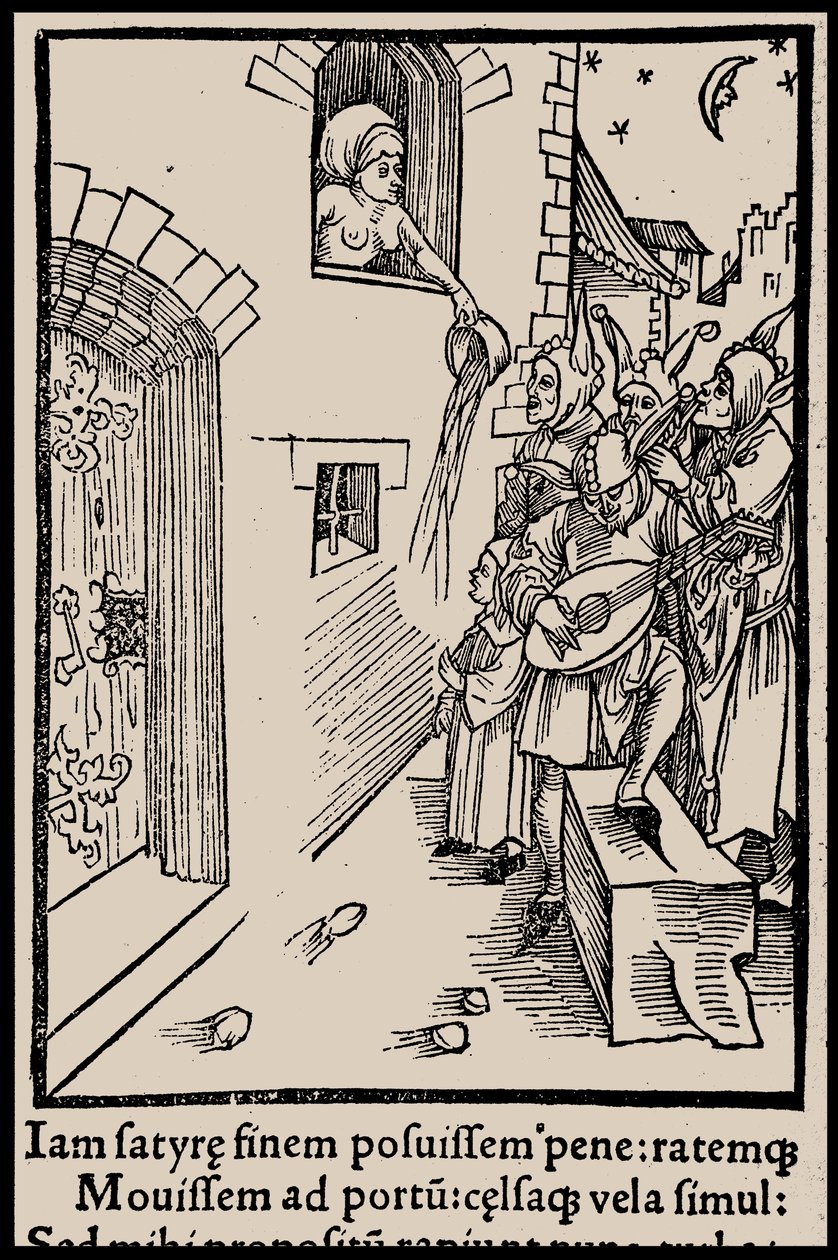 Illustration to the Book Ship of Fools by Sebastian Brant by Unbekannt