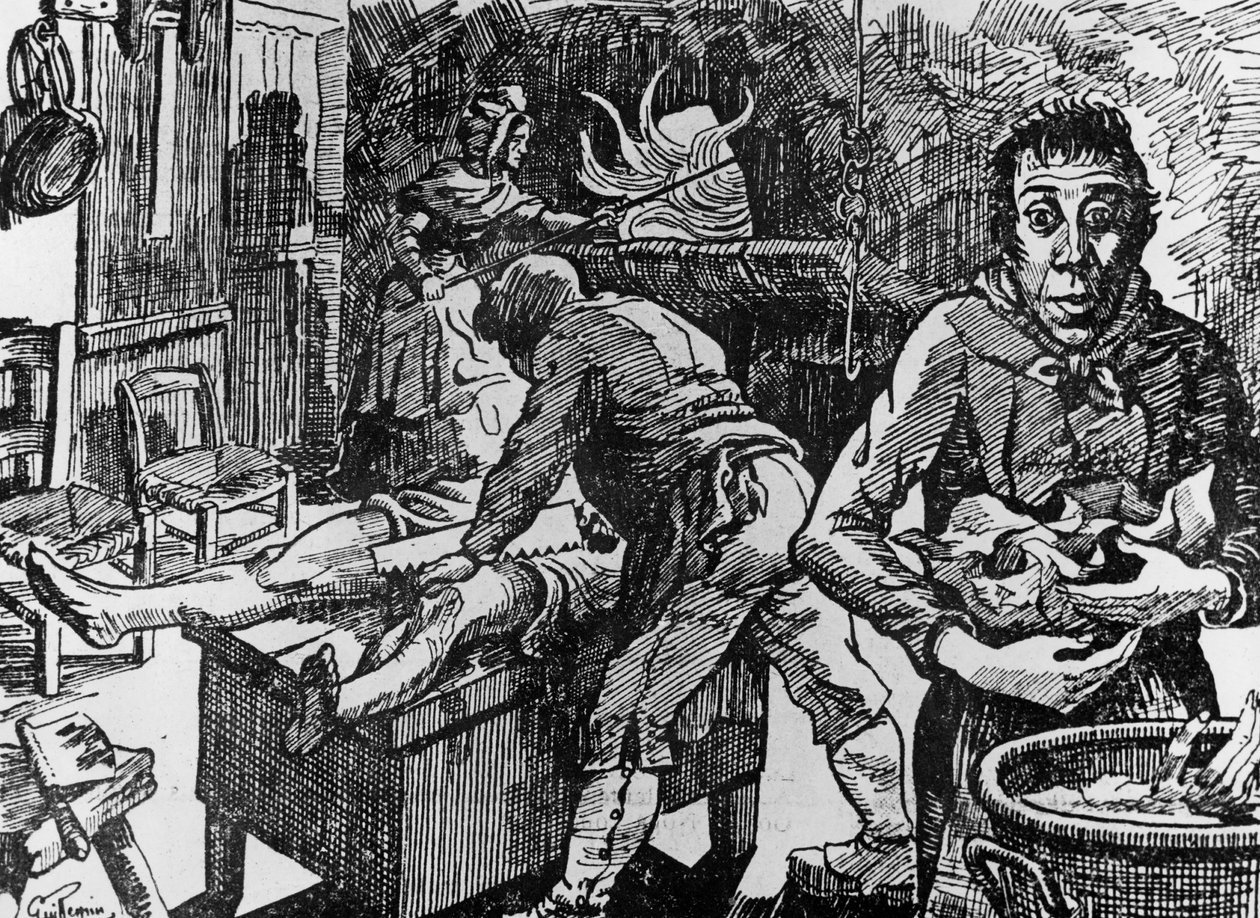 In Ardeche (France), Peyrebeille inn called the red inn, famous by the crimes committed from 1807 to 1833, here, after cutting up their victims, the Martins and their servant Jean Rochette put them in the oven by Unbekannt