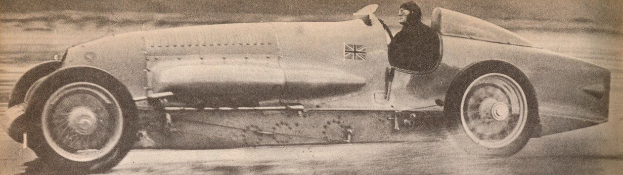 In January 1927, Major Malcolm Campbell in his famous Bluebird broke the worlds land speed recor  by Unbekannt