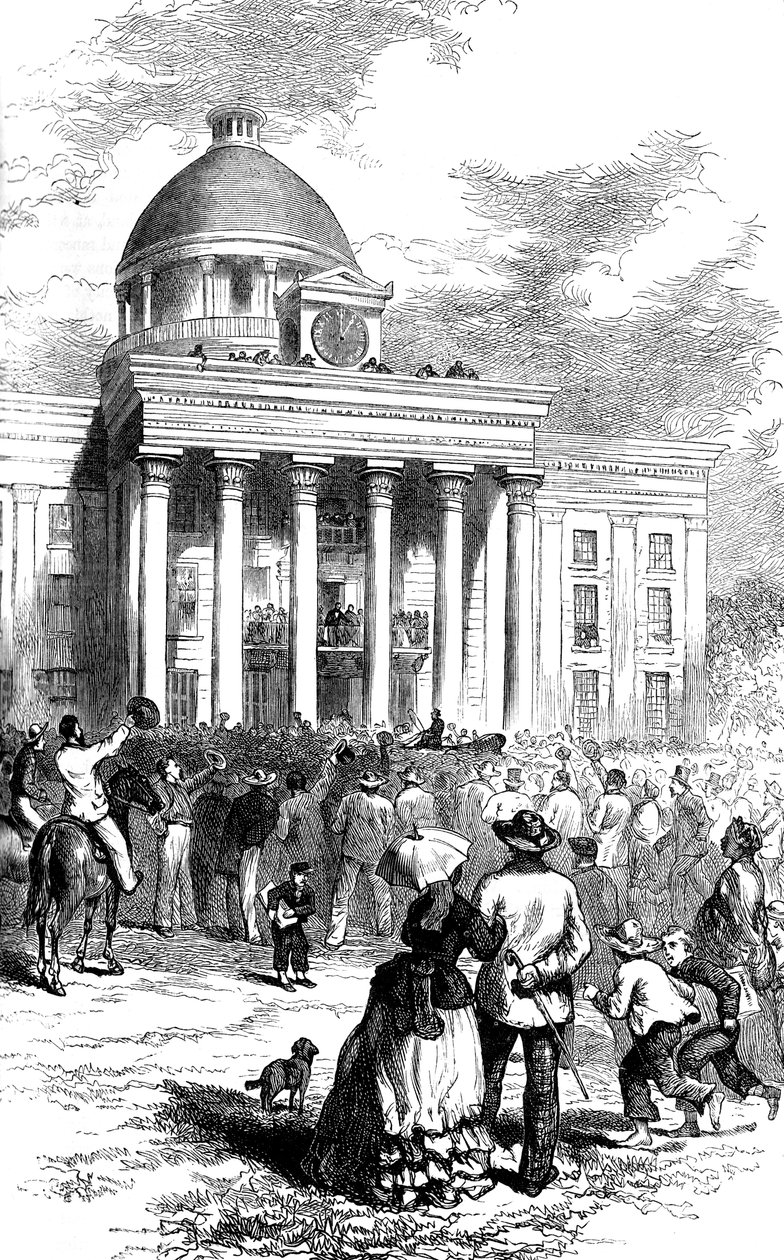Inauguration of Jefferson Davis, Montgomery, Alabama, 1861 by Unbekannt