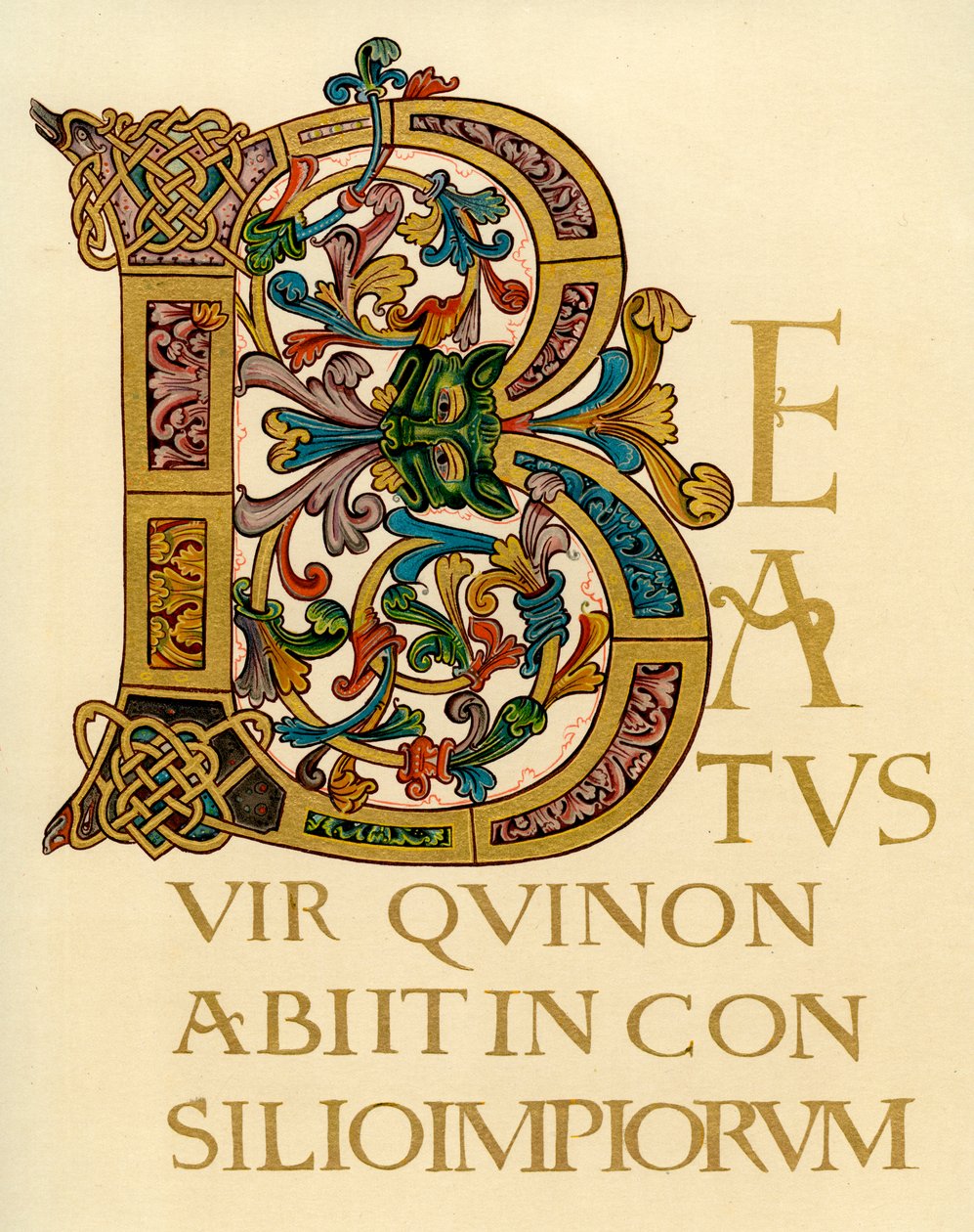 Initial Letter B, 980-1000 AD by Unbekannt