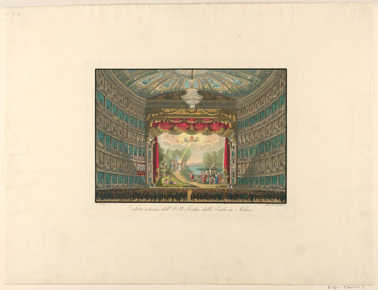 Interior View, La Scala Theater, Milan by Unbekannt