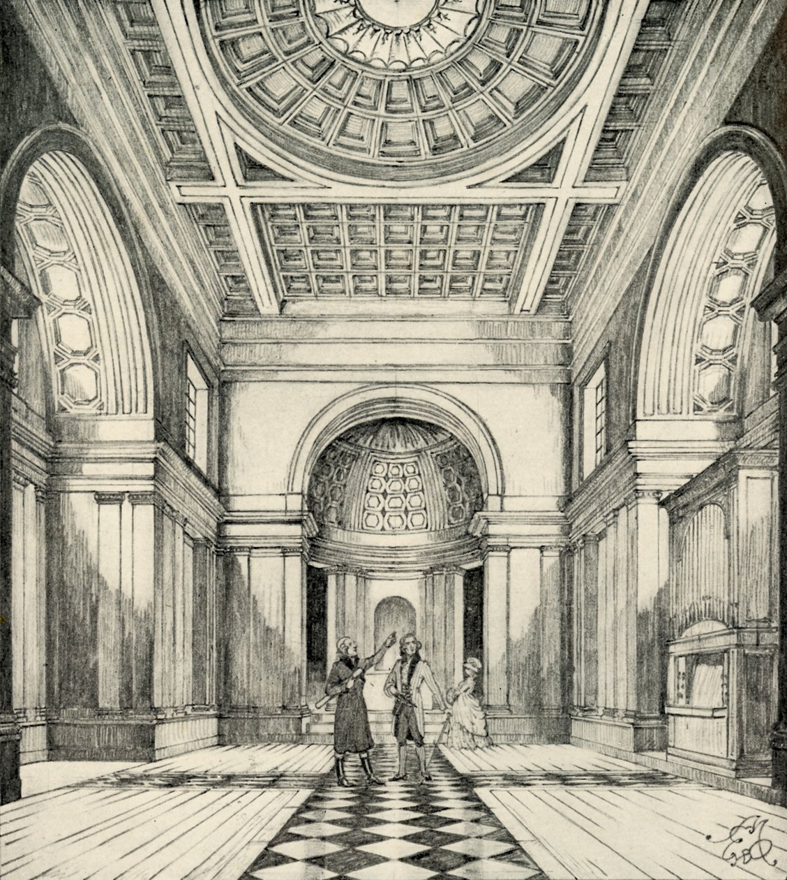Interior of Ayot St. Lawrence Church, Hertfordshire by Unbekannt