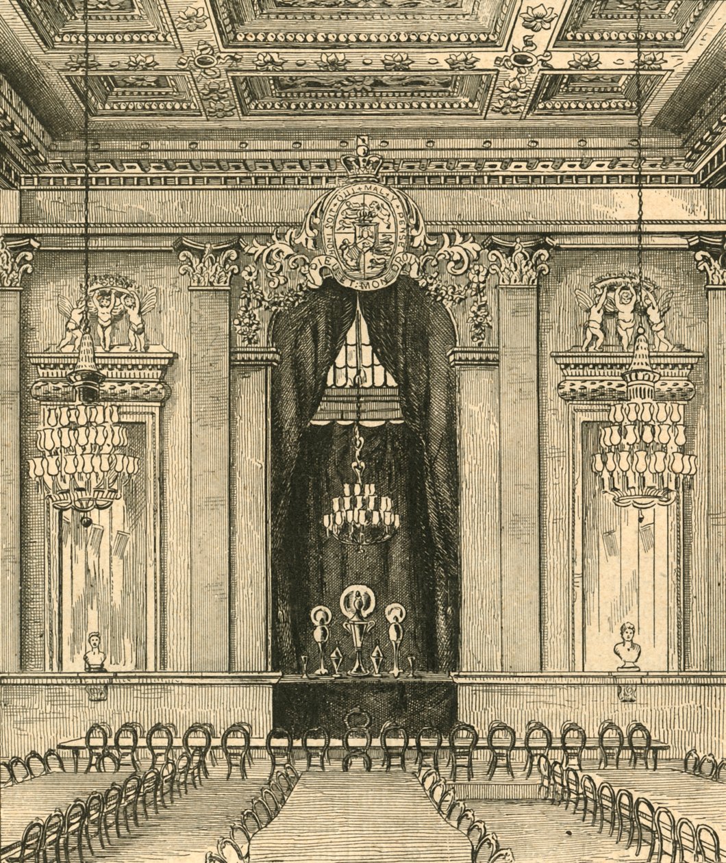 Interior of Goldsmiths Hall, 1876, 1897 by Unbekannt