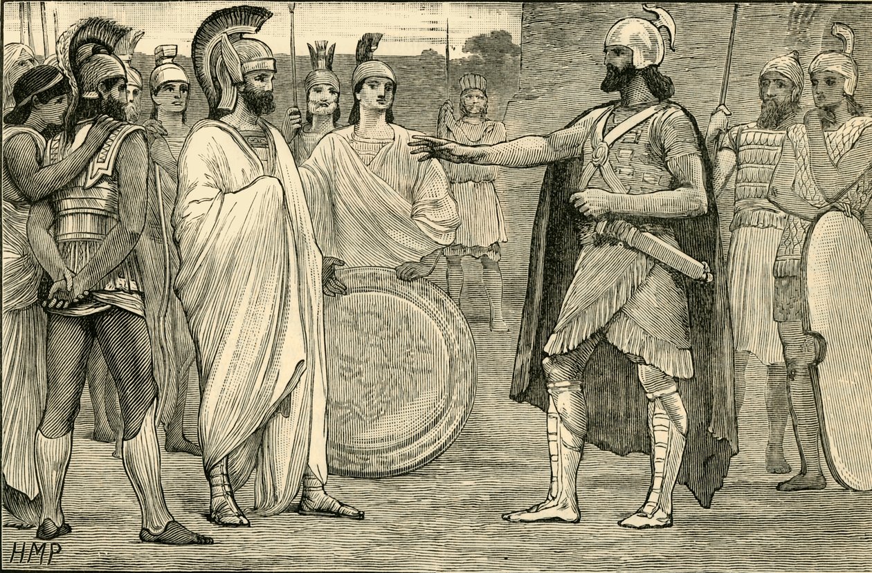 Interview Between Agesilaus and Pharnabazus, 1890 by Unbekannt