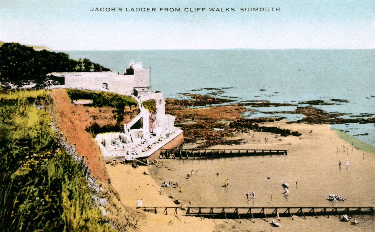 Jacob’s Ladder, as Seen from Cliff Walks, Sidmouth, Devon by Unbekannt