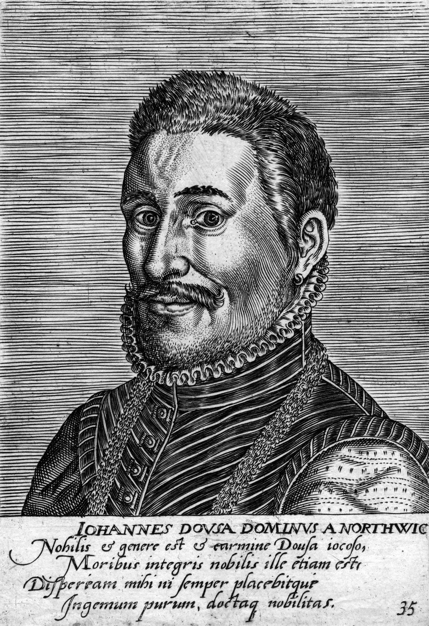 Janus Dousa 1545-1604, Dutch statesman, historian, poet and philologist by Unbekannt