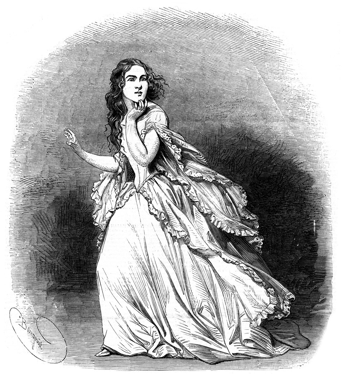 Jenny Lind, soprano known as the Swedish Nightingale by Unbekannt
