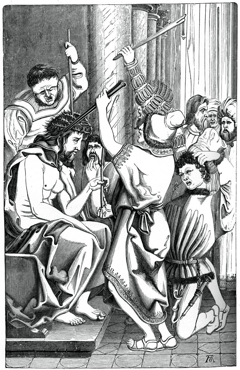 Jesus Crowned with Thorns by Unbekannt