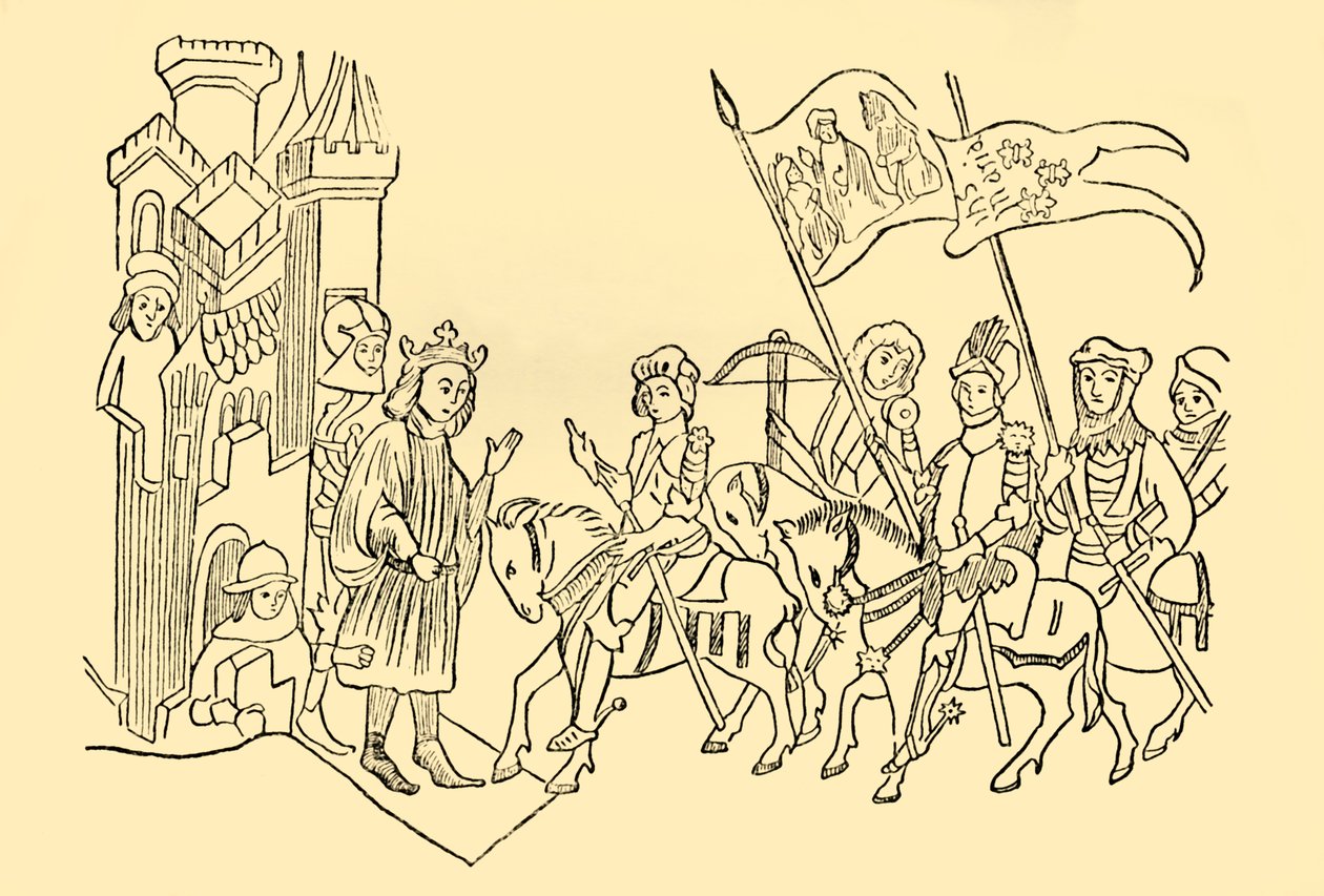 Joan of Arc Comes to the Court of the French King, c1930 by Unbekannt
