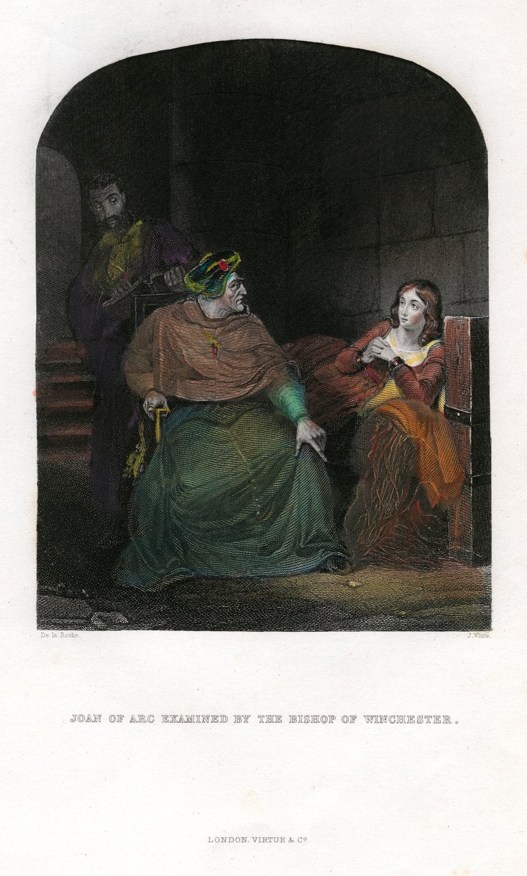 Joan of Arc examined by the Bishop of Winchester by Unbekannt