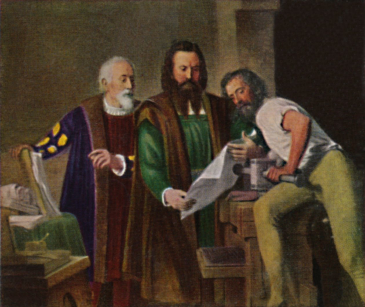 Johann Gutenberg 1400-1468 by Unbekannt