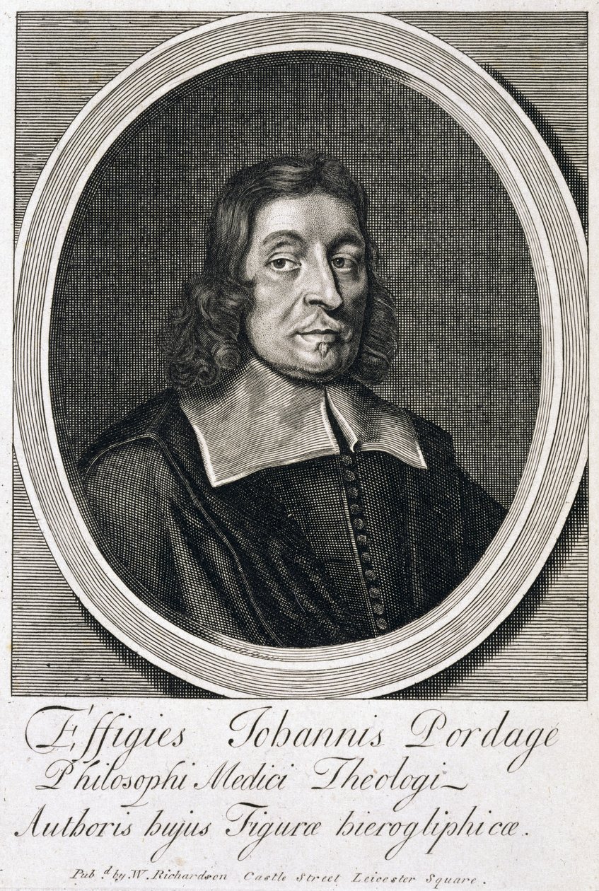 John Pordage, English rector, astrologer and mystic, c 1670s by Unbekannt
