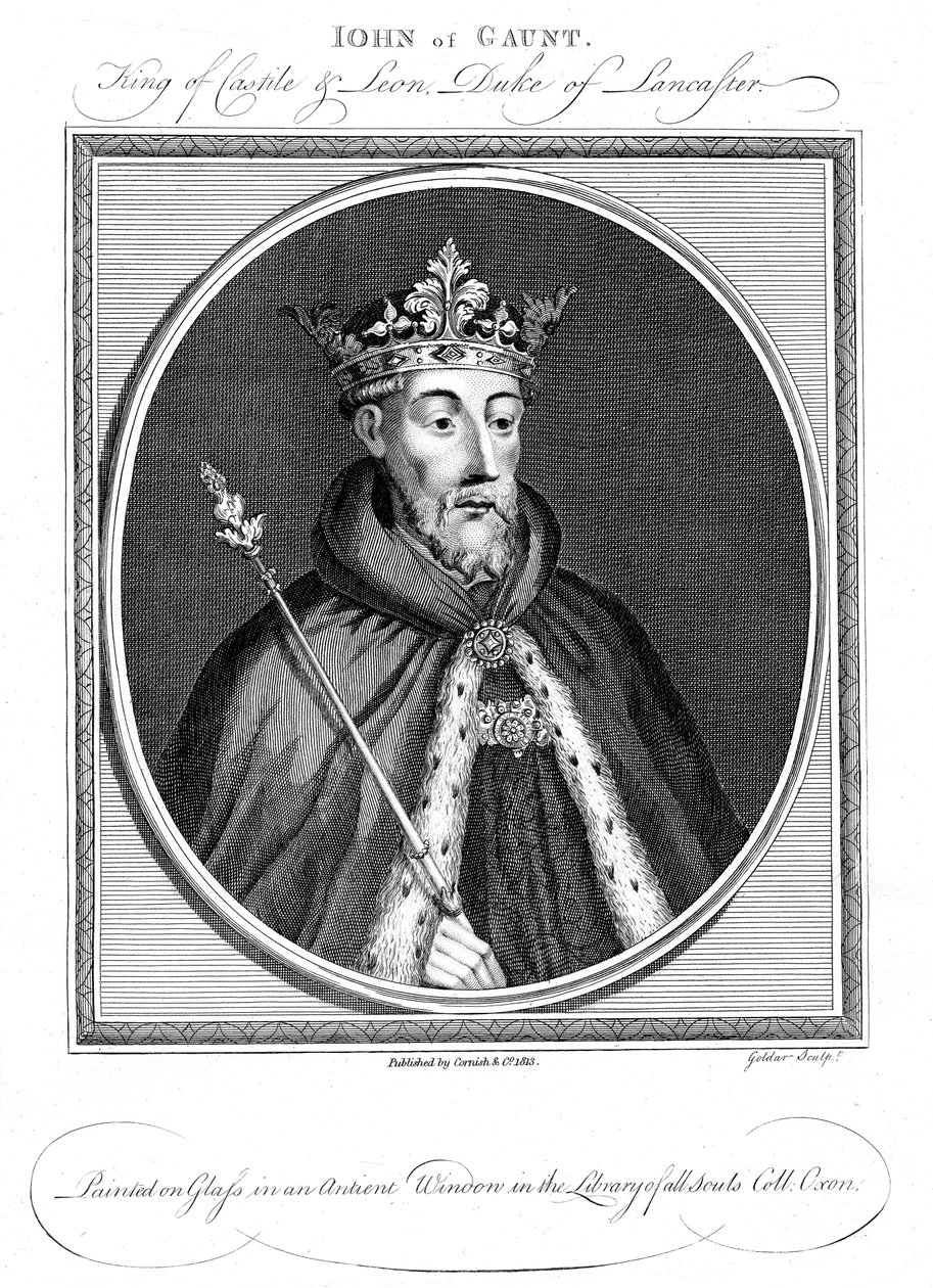 John of Gaunt, Duke of Lancaster 1340-1399 by Unbekannt