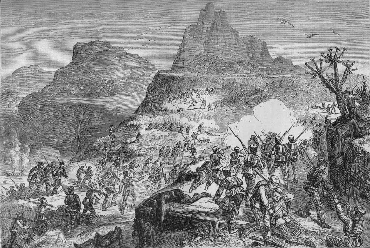 Kaffir War - Attacking a Native Position by Unbekannt