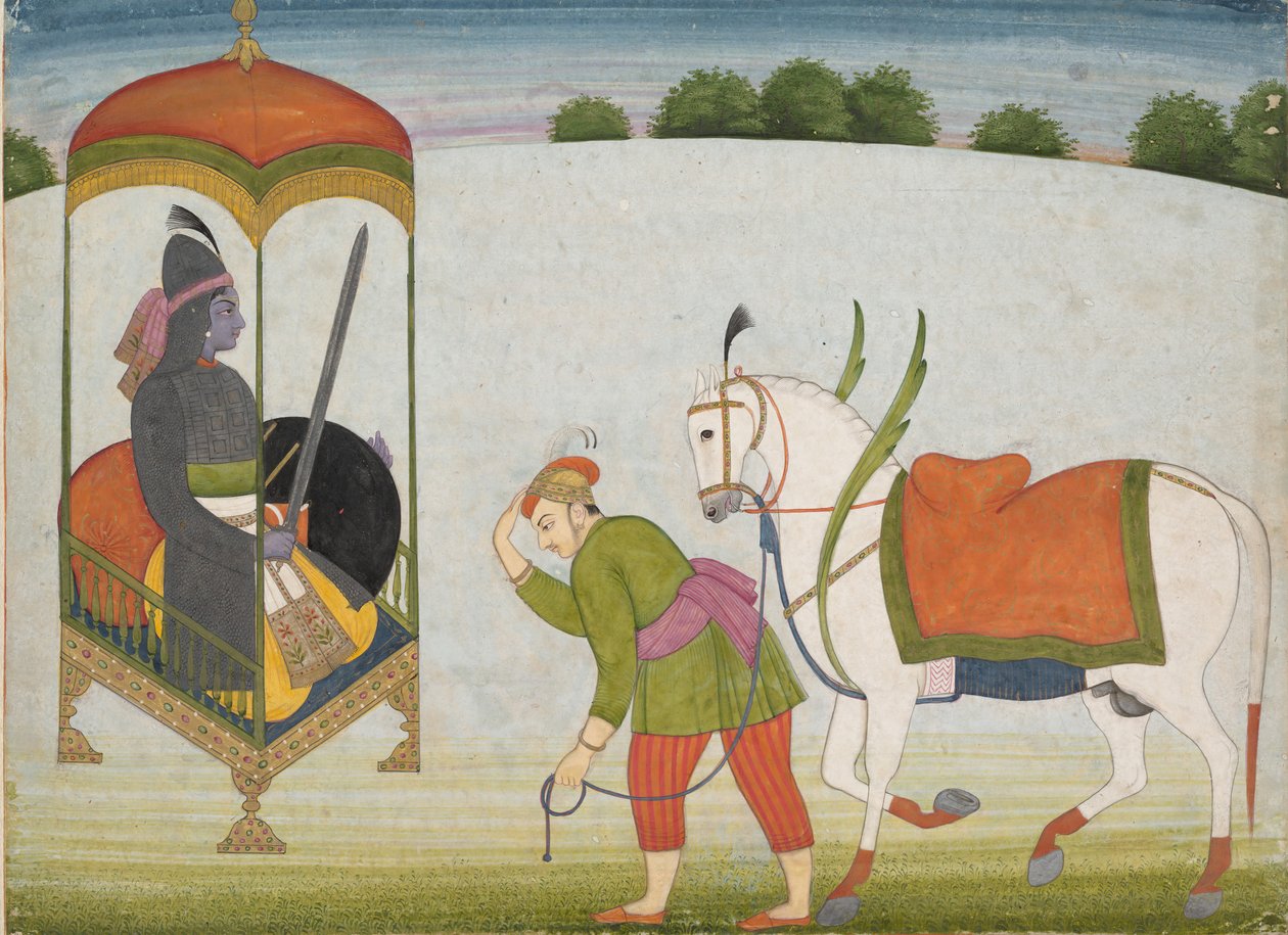 Kalki Avatar, the Future Incarnation of Vishnu (Page from a Dispersed Manuscript) by Unbekannt