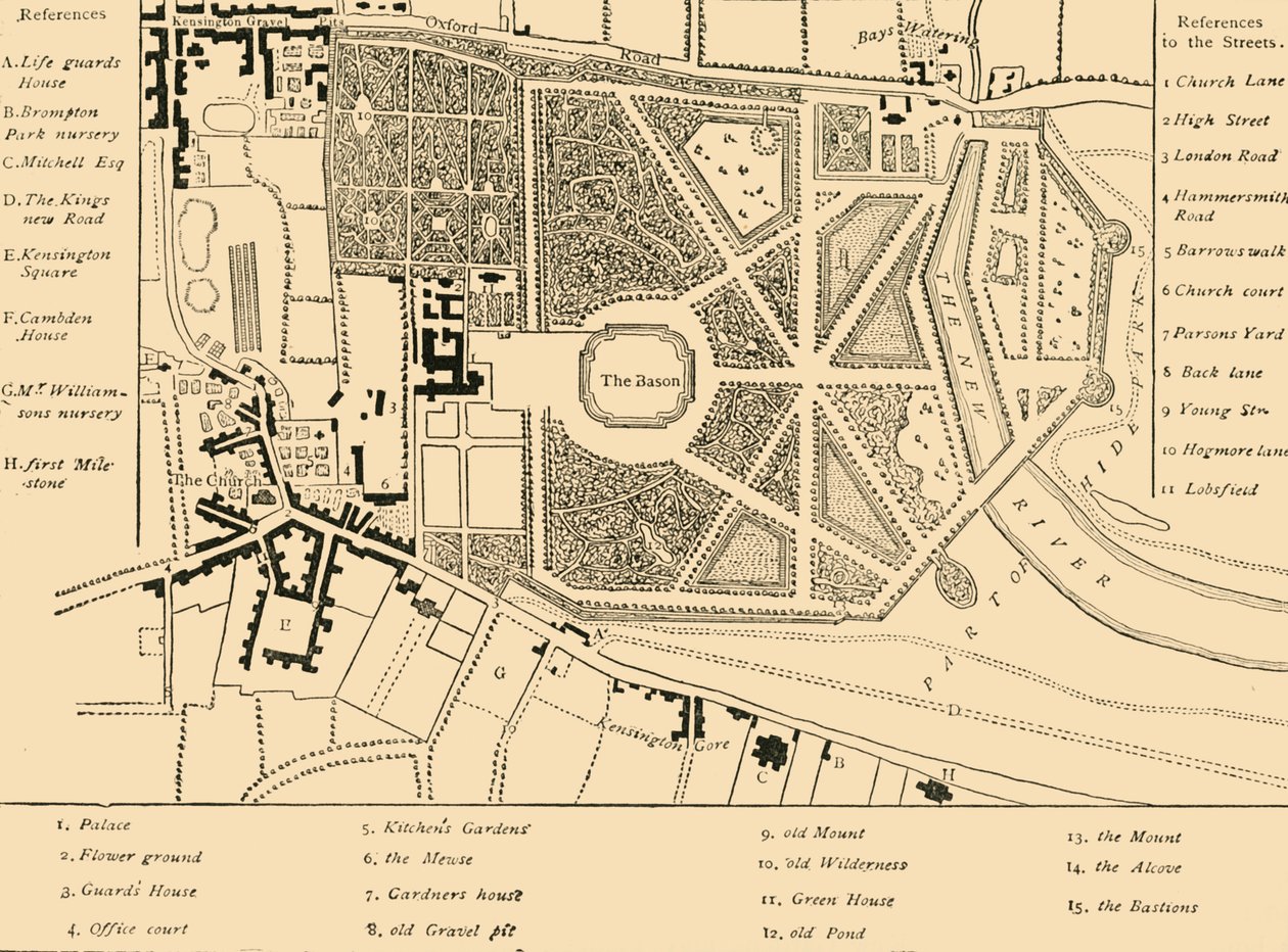Kensington in 1764 by Unbekannt