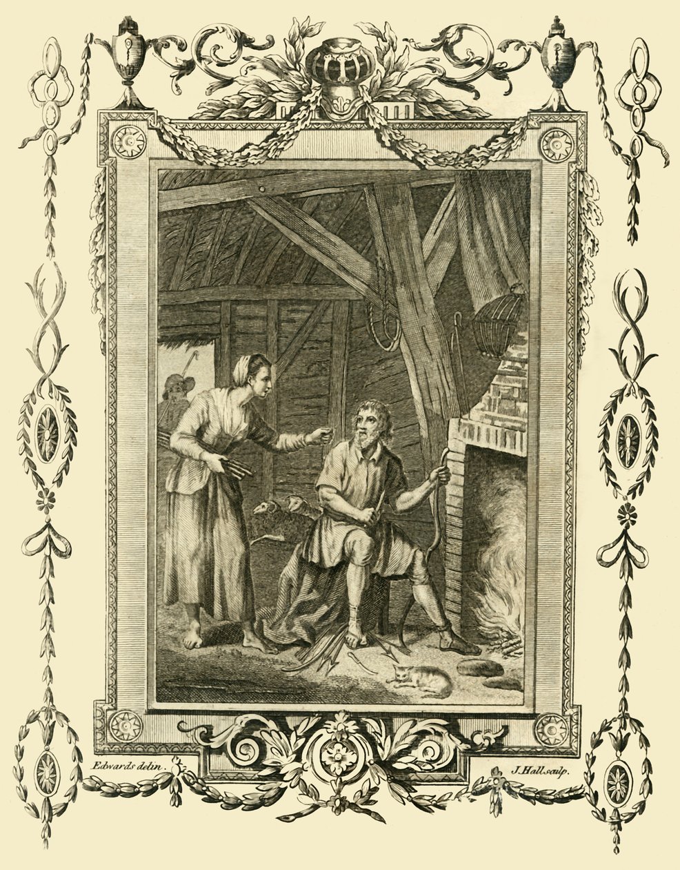 King Alfred in Disguise Rebuked by the Neat Herd
