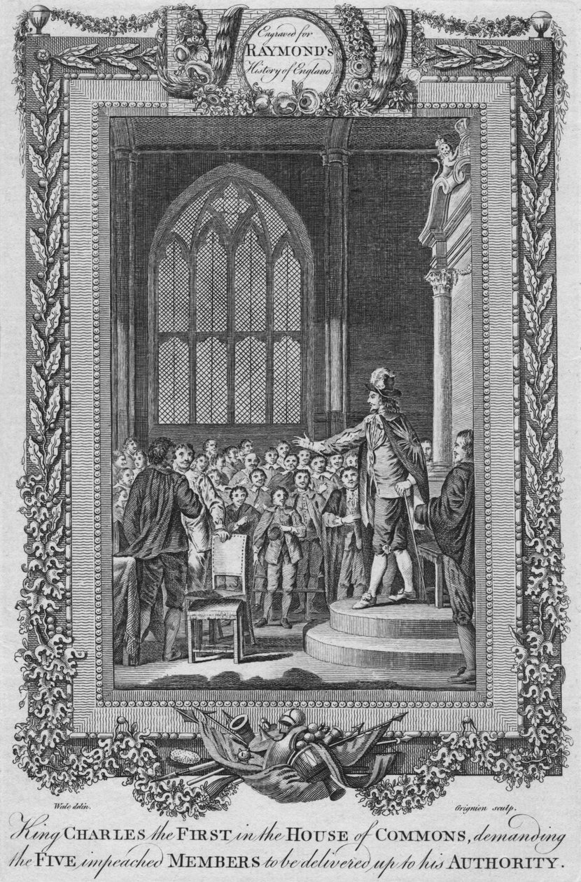 King Charles the First in the House of Commons by Unbekannt