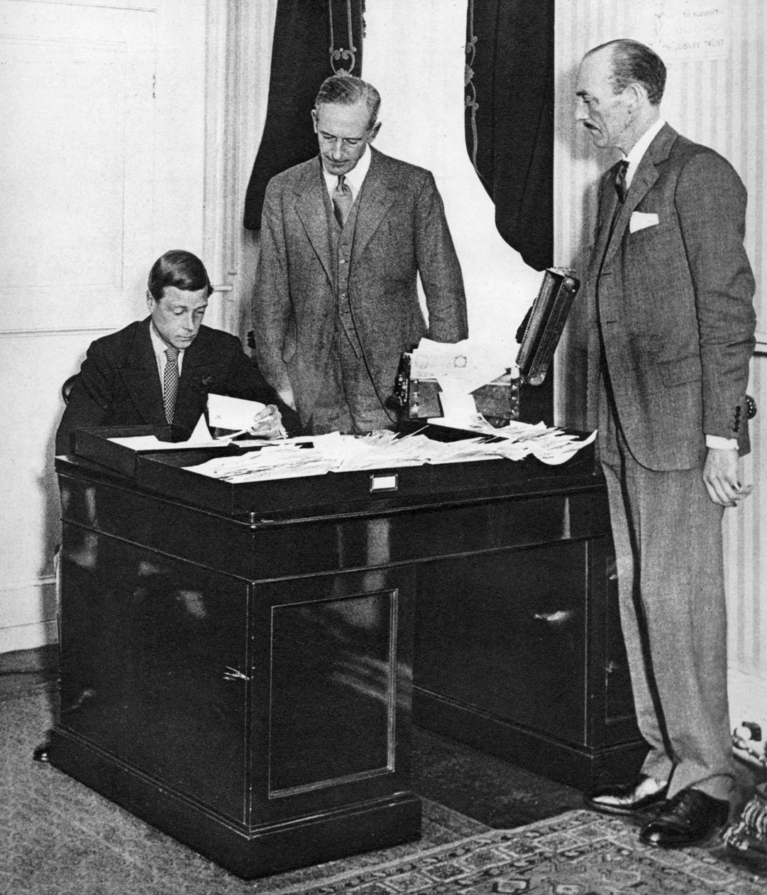 King Edward VIII at Work with His Staff in St James