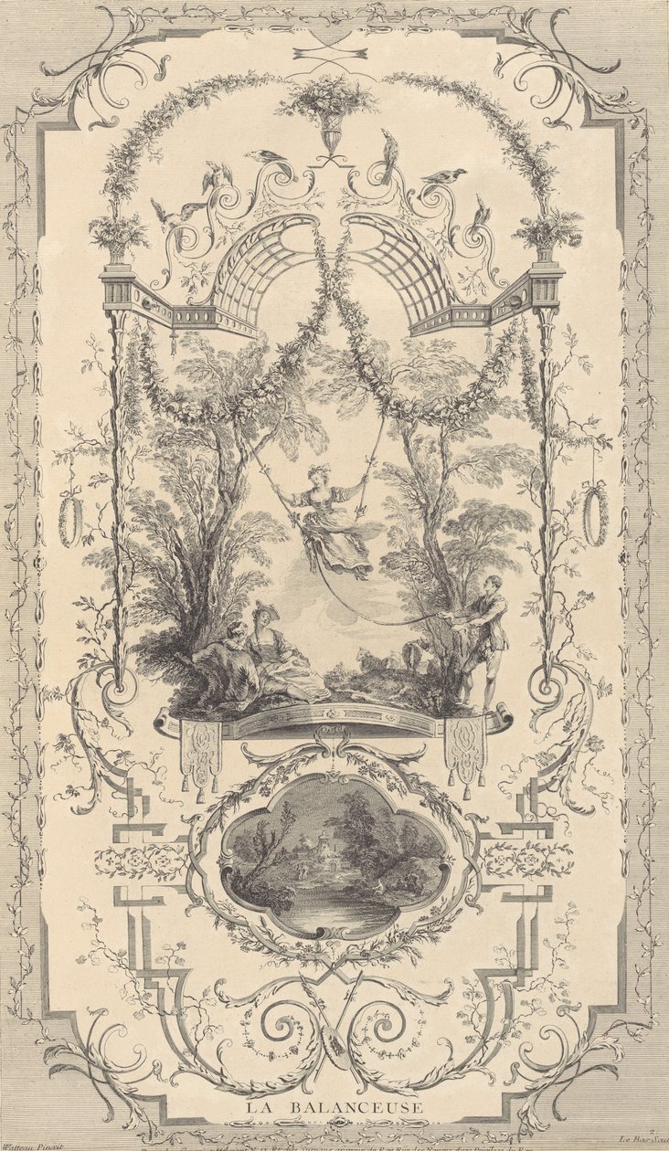 The Work of Antoine Watteau, Painter of the King in His Royal Academy of Painting and Sculpture by Unbekannt