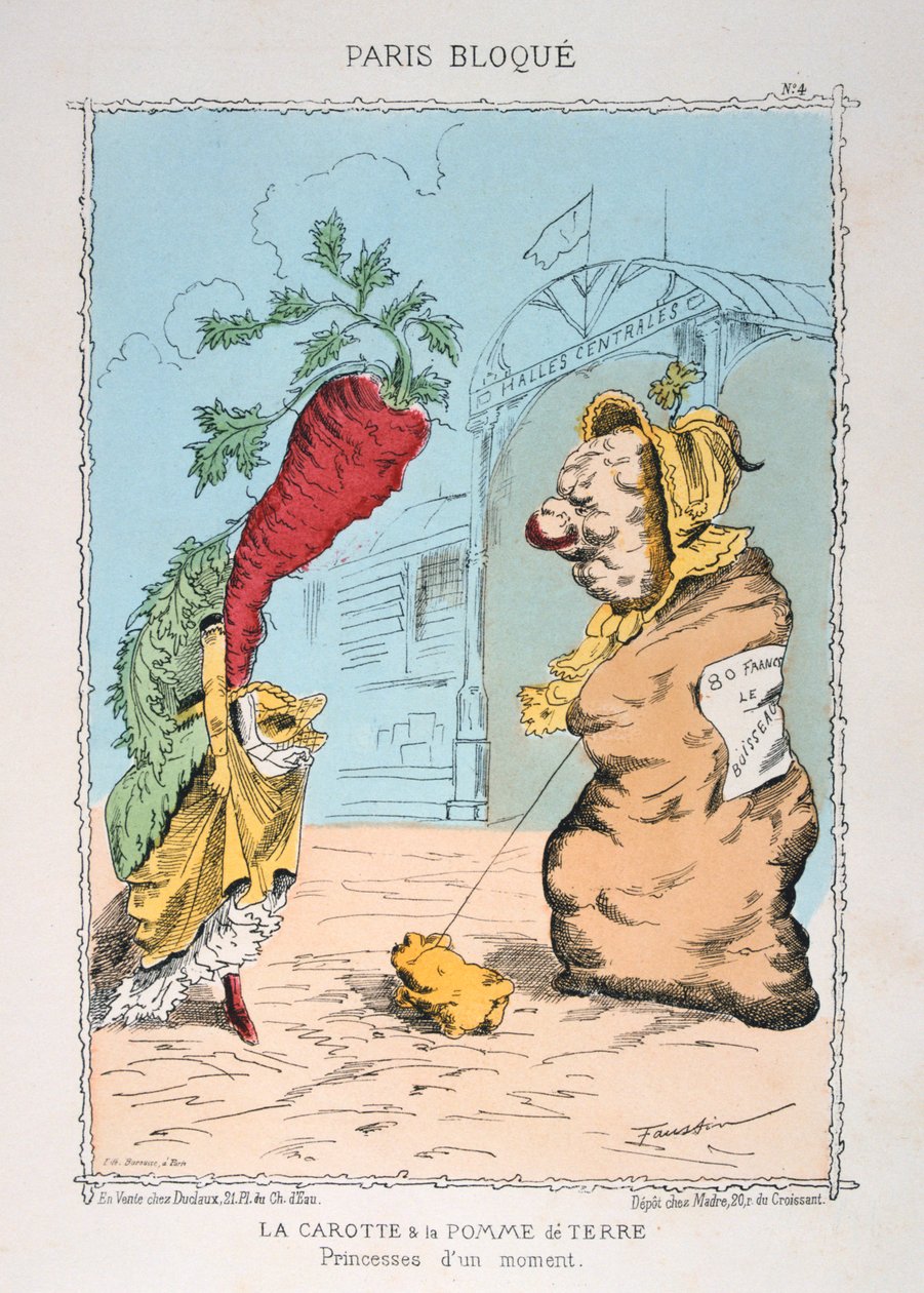 The Carrot and the Potato, 1870-1871 by Unbekannt