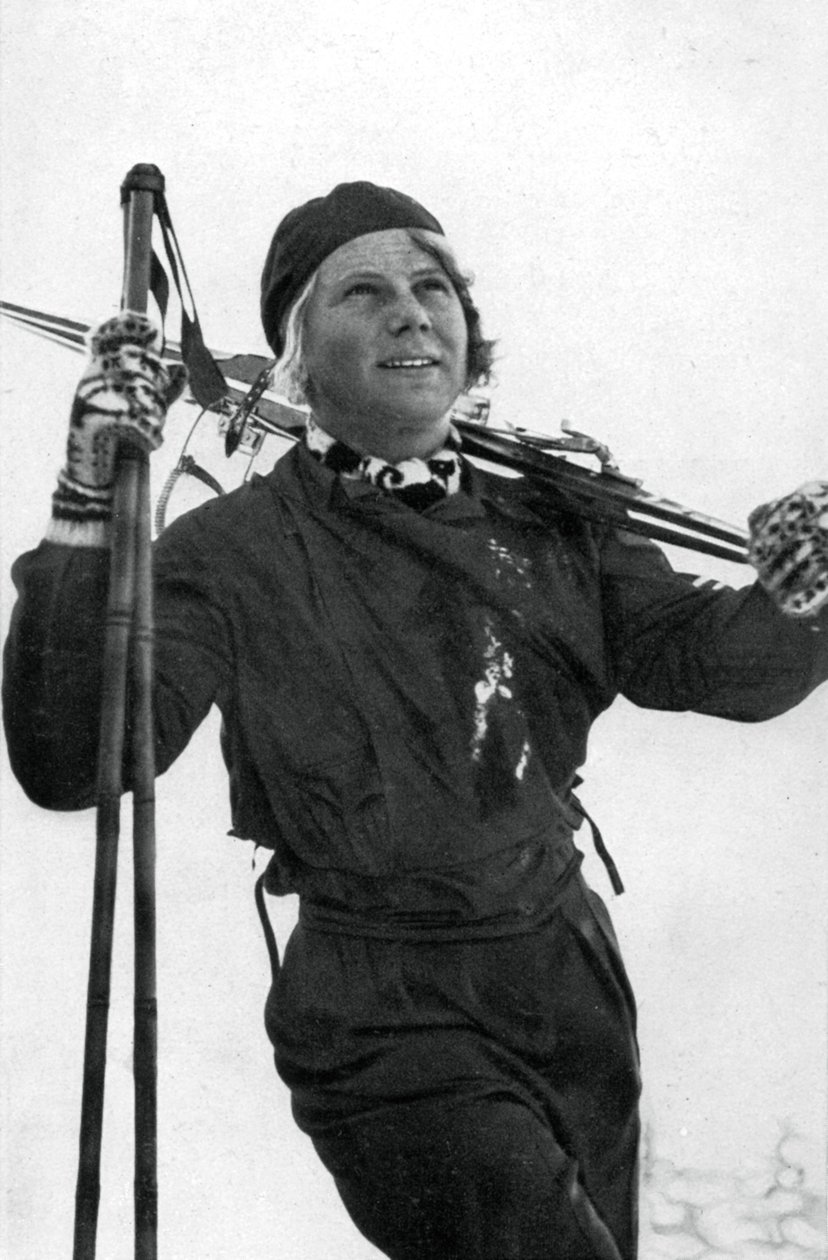 Laila Schou-Nilsen, Norwegian skier, Winter Olympic Games, Garmisch-Partenkirchen, Germany by Unbekannt