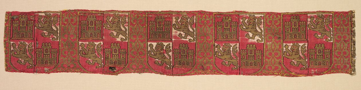 Lampas with Heraldry of Castile and León, from a Royal Christian Robe by Unbekannt