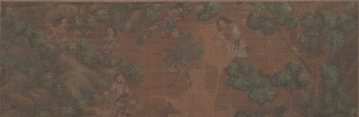 Landscape Painting of Figure in Woodland Setting by Unbekannt
