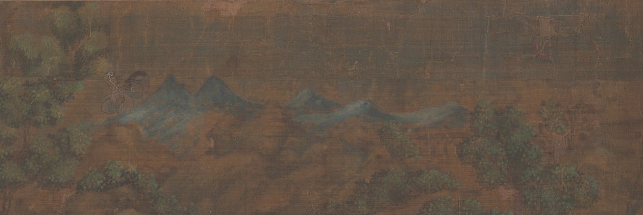 Landscape Painting of Figure in Woodland Setting by Unbekannt