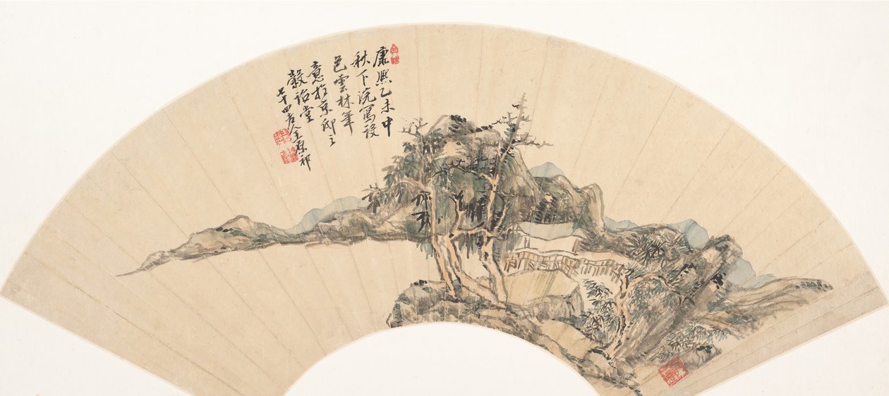Landscape in the Style of Ni Zan by Unbekannt
