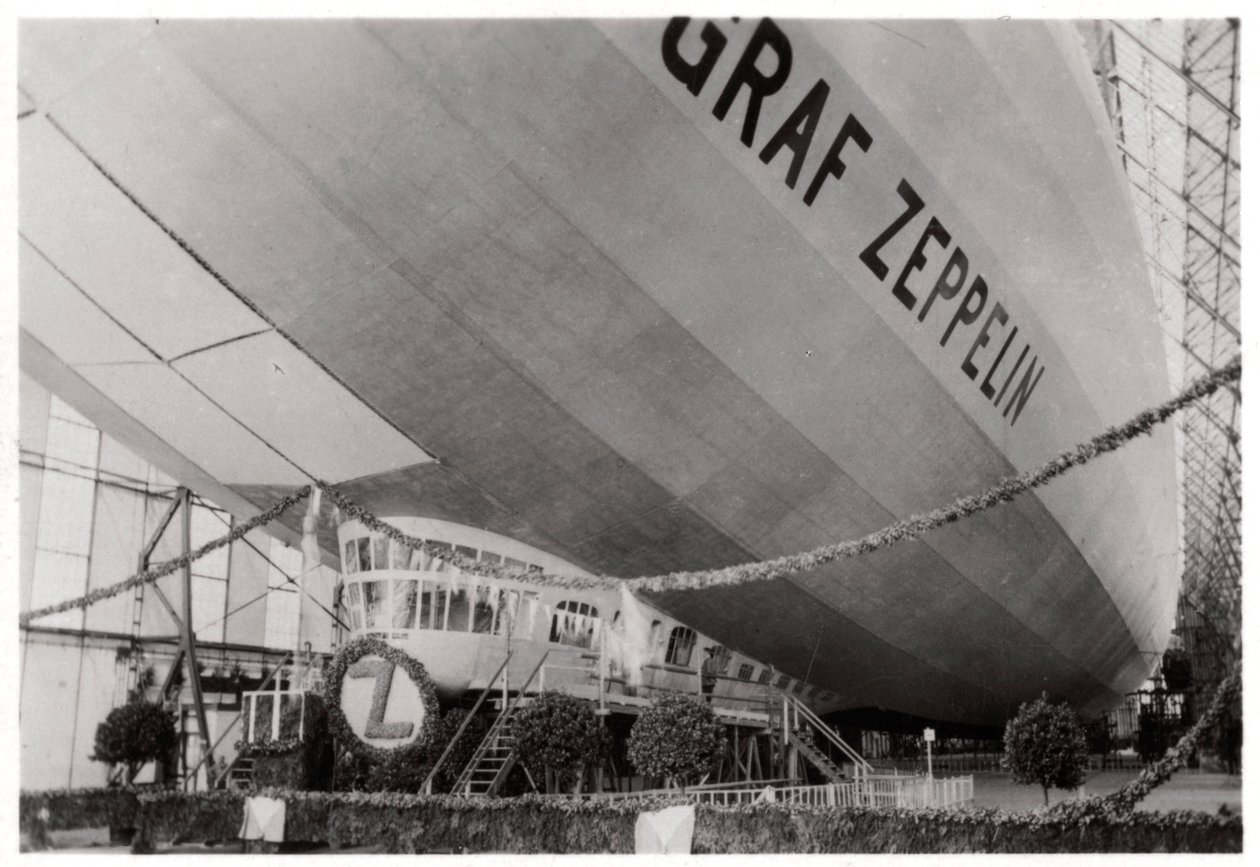 Launch ceremony for Zeppelin LZ127 Graf Zeppelin, Friedrichshafen, Germany, 9th July 1928, 1933 by Unbekannt