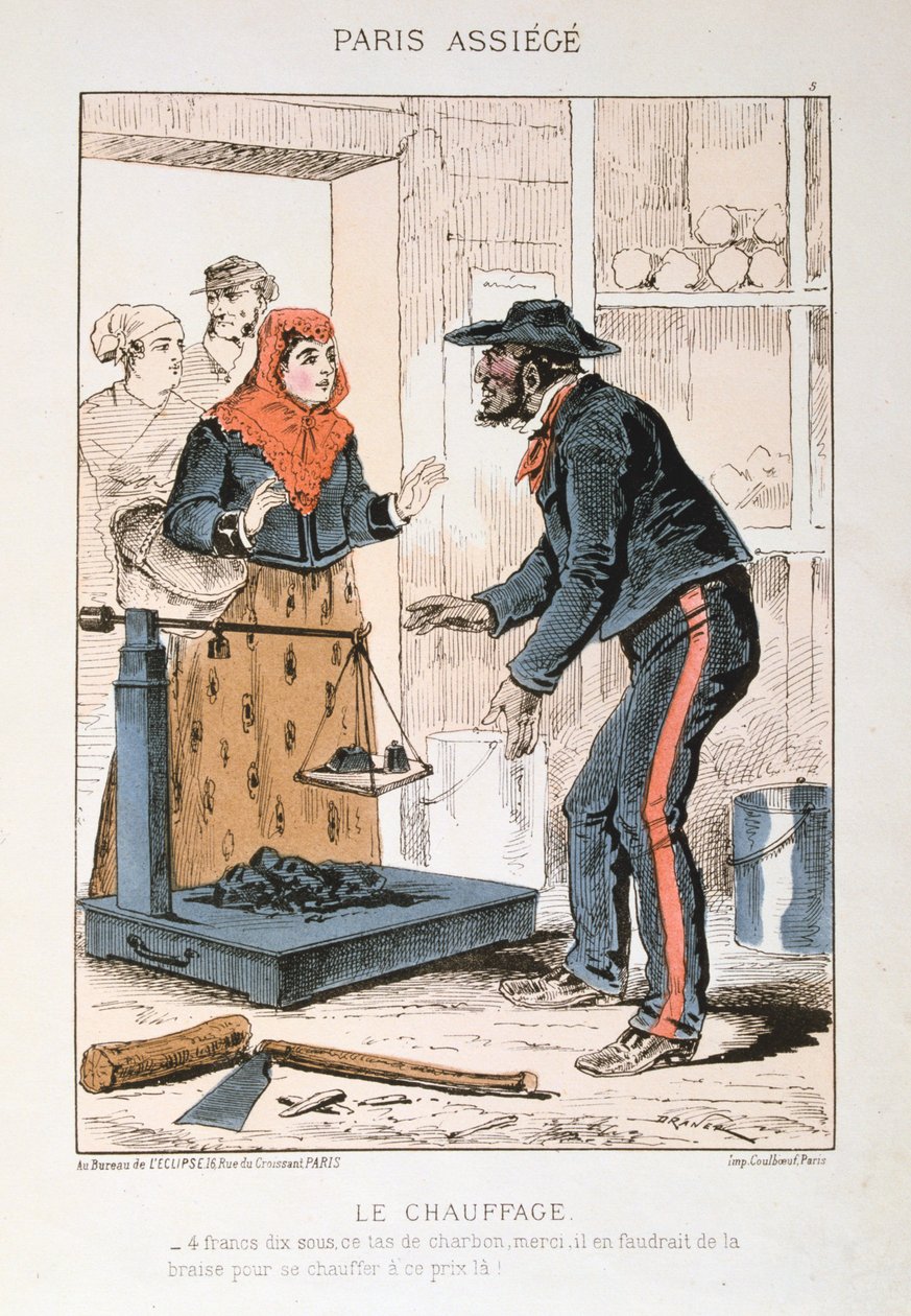 Le Chauffage, Siege of Paris by Unbekannt