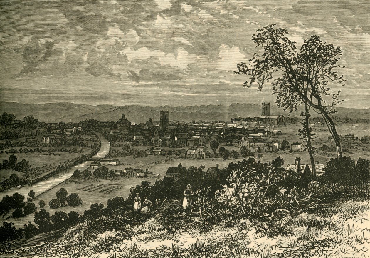 Leeds in the Early Part of the Eighteenth Century by Unbekannt
