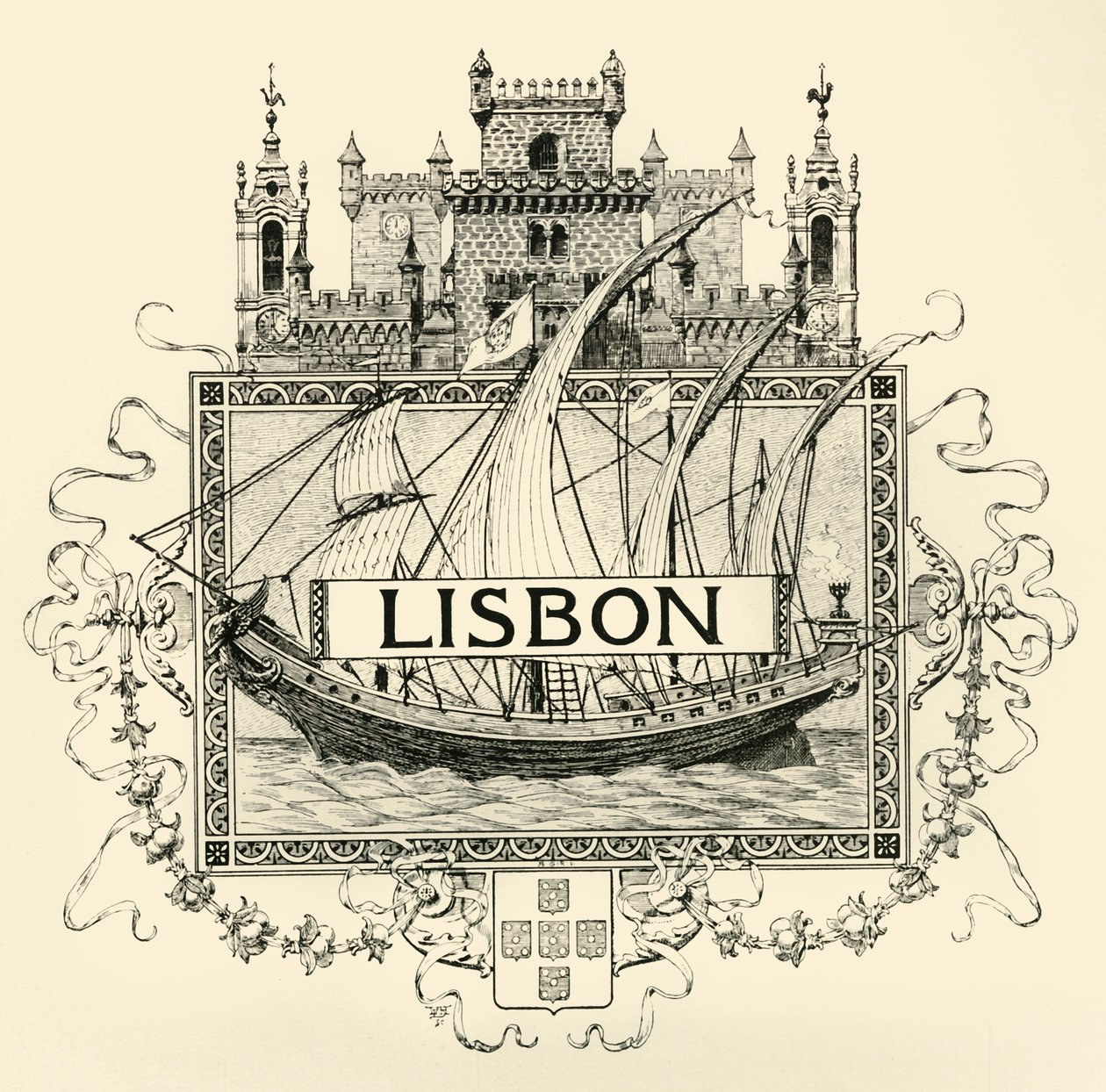 Lisbon, late 19th-early 20th century by Unbekannt