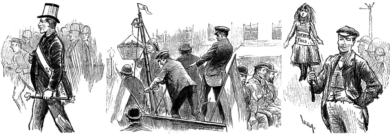 London Dockers Strike, September 1889 by Unbekannt