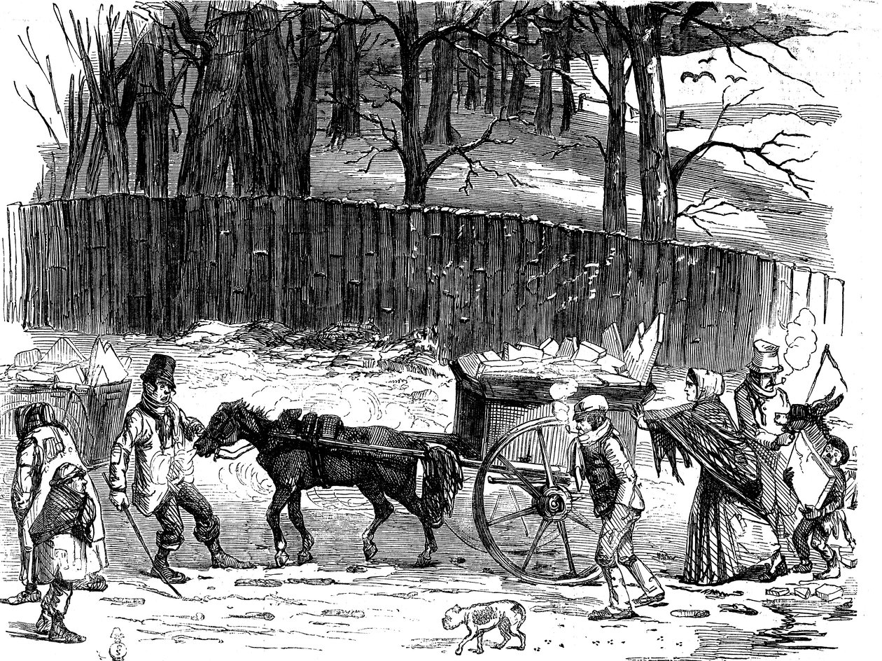 London Ice Carts, 1850 by Unbekannt