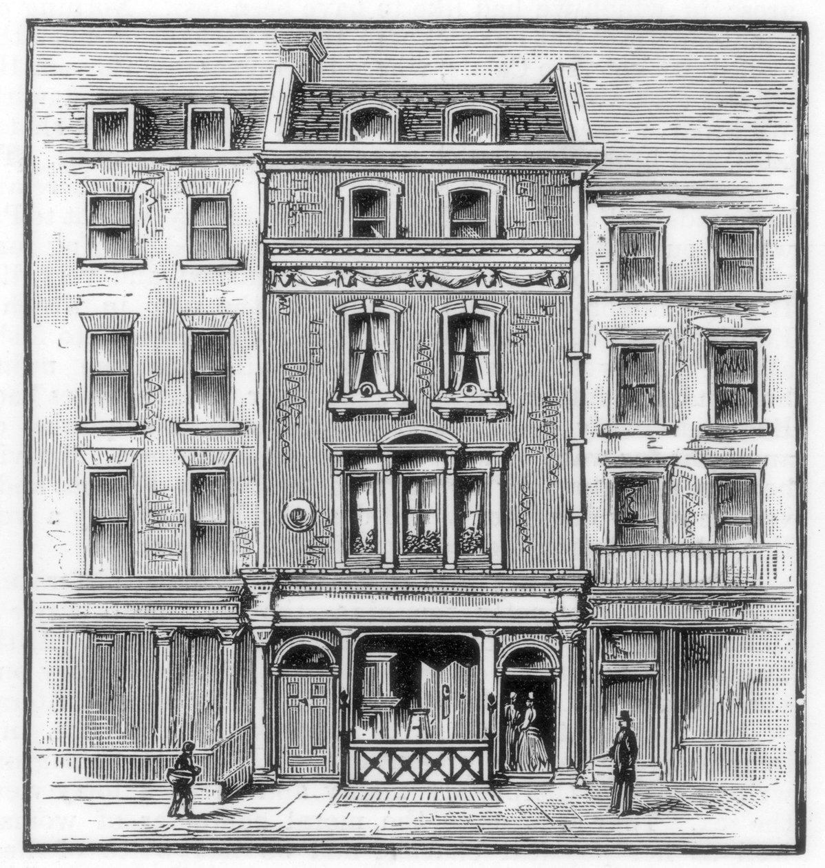 Lord Byron's birthplace, Holles Street, Cavendish Square, London