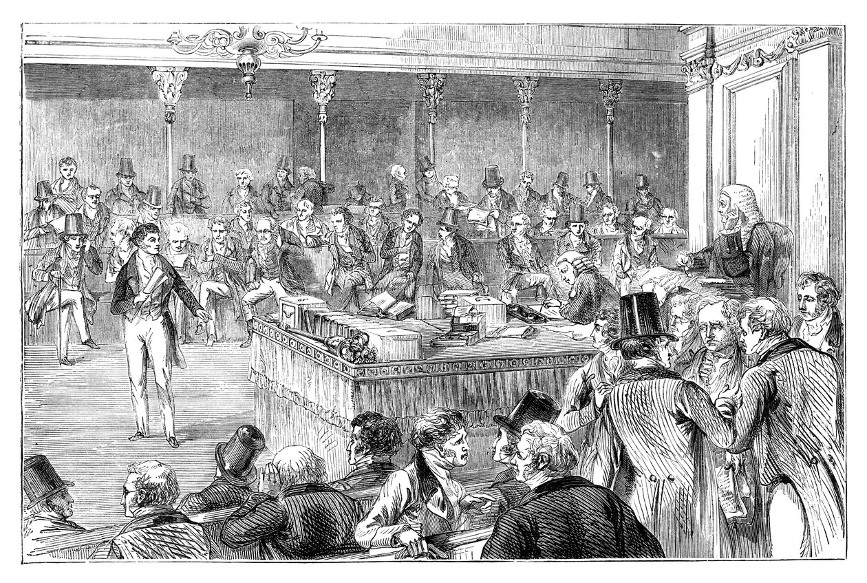 Lord John Russell 1792-1878 introducing the Reform Act of 1832 by Unbekannt