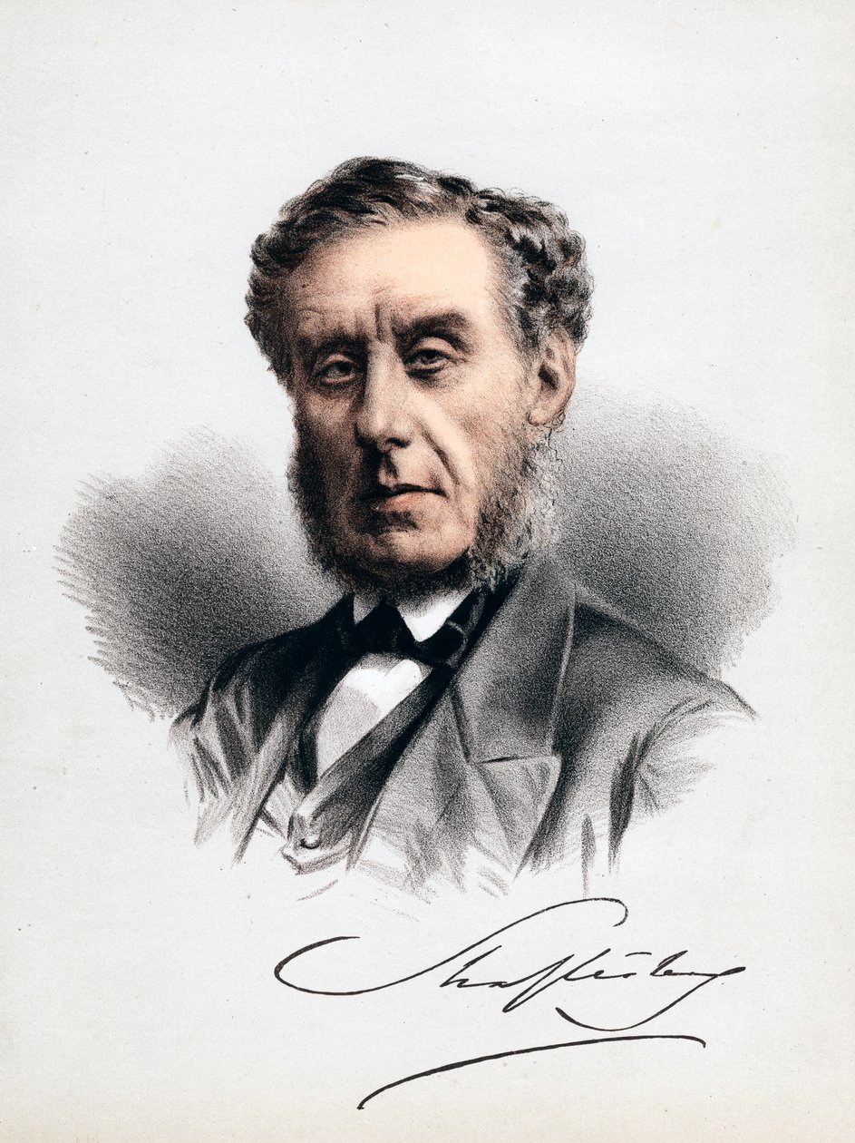 Lord Shaftesbury, English Statesman, Moral Philosopher, Philanthropist and Factory Reformer by Unbekannt