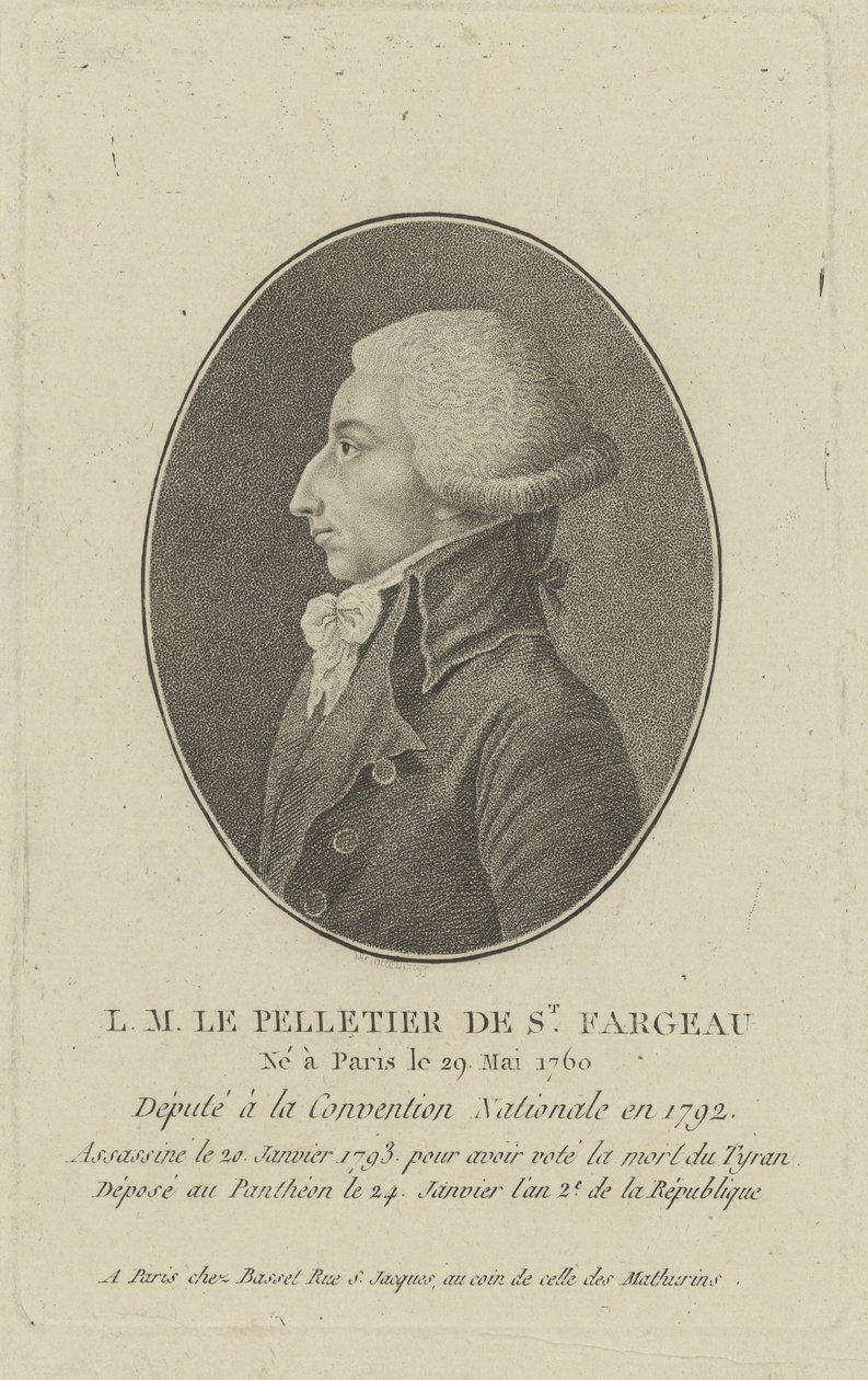 Louis-Michel Le Peletier, Marquis de Saint-Fargeau by Unbekannt