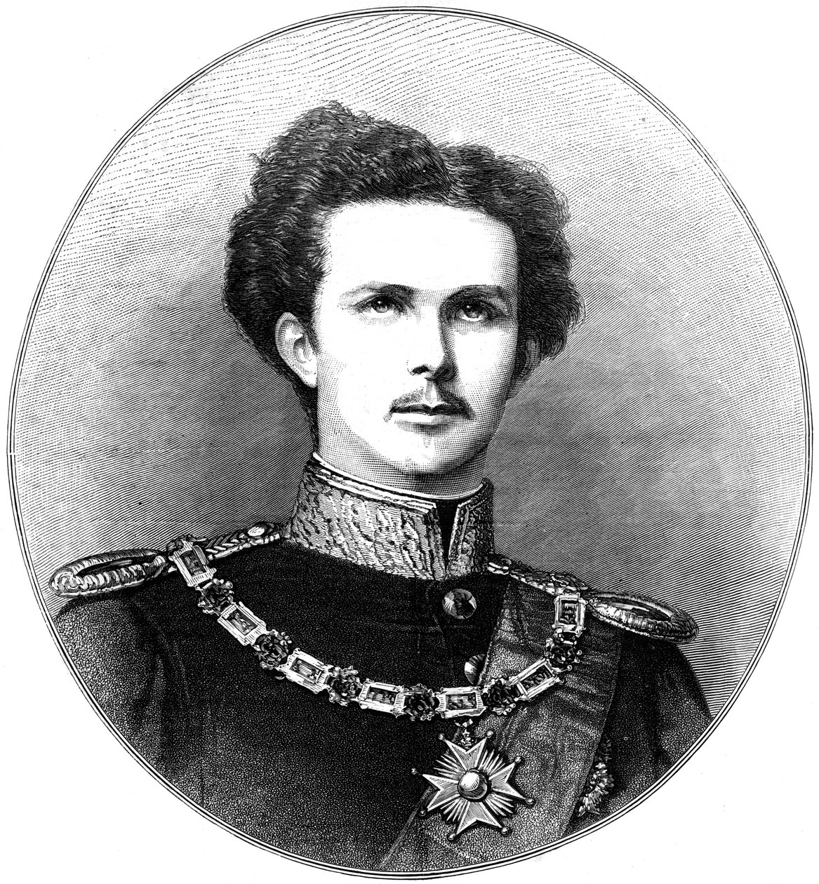 Louis II, King of the Bavarians by Unbekannt