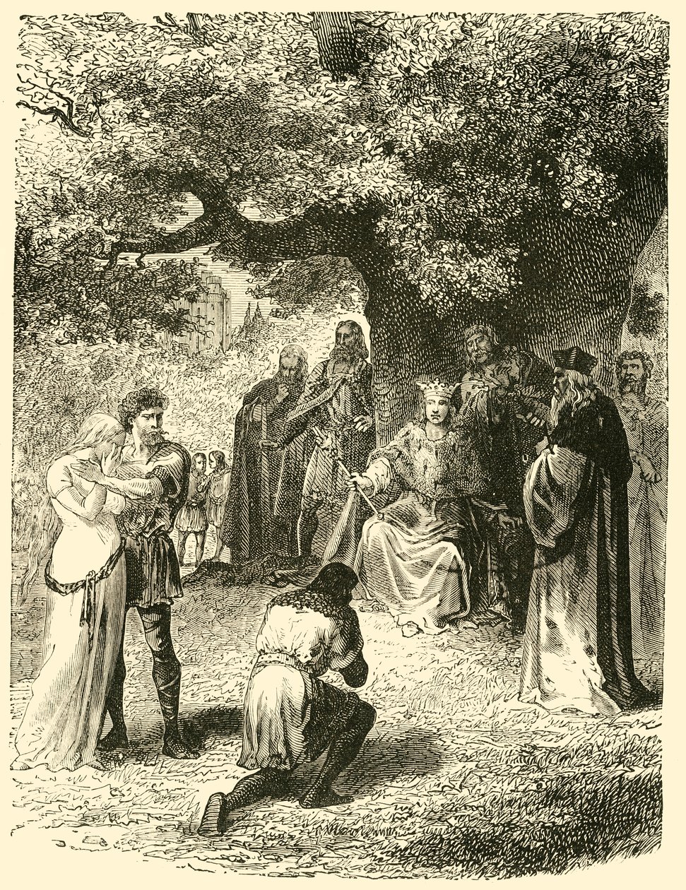Louis IX, Dispensing Justice in the Forest of Vincennes by Unbekannt