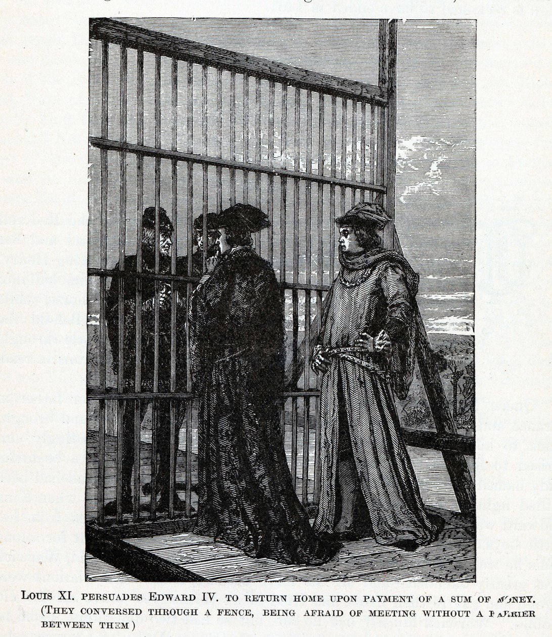 Louis XI Persuades Edward IV to Return Home of a Sum of Money by Unbekannt